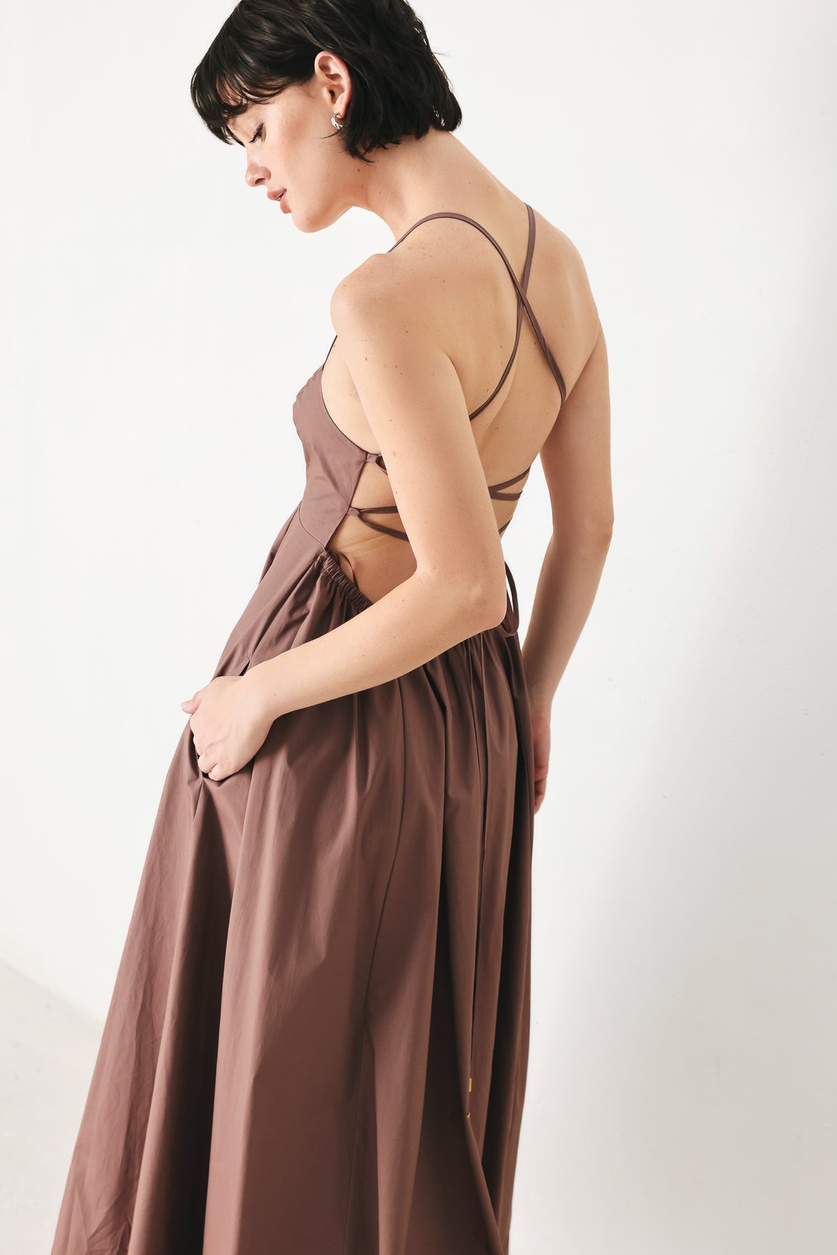 Square Floor-Length Satin Formal A-Line Flying Tomato FD1871