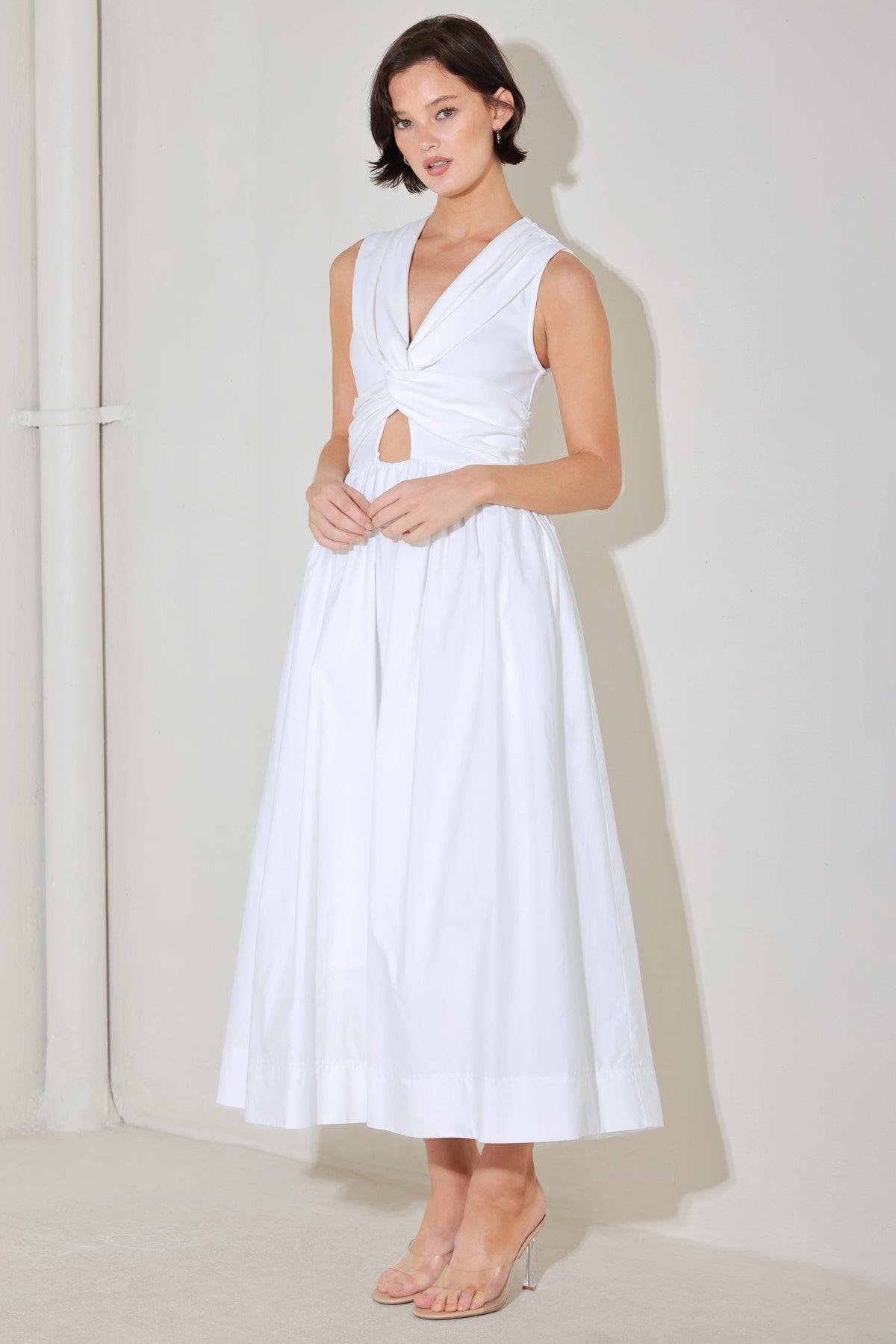 Wedding Dresses A Line Tea Length Short Bridal Wedding Dress Flying Tomato FD1924 Off White