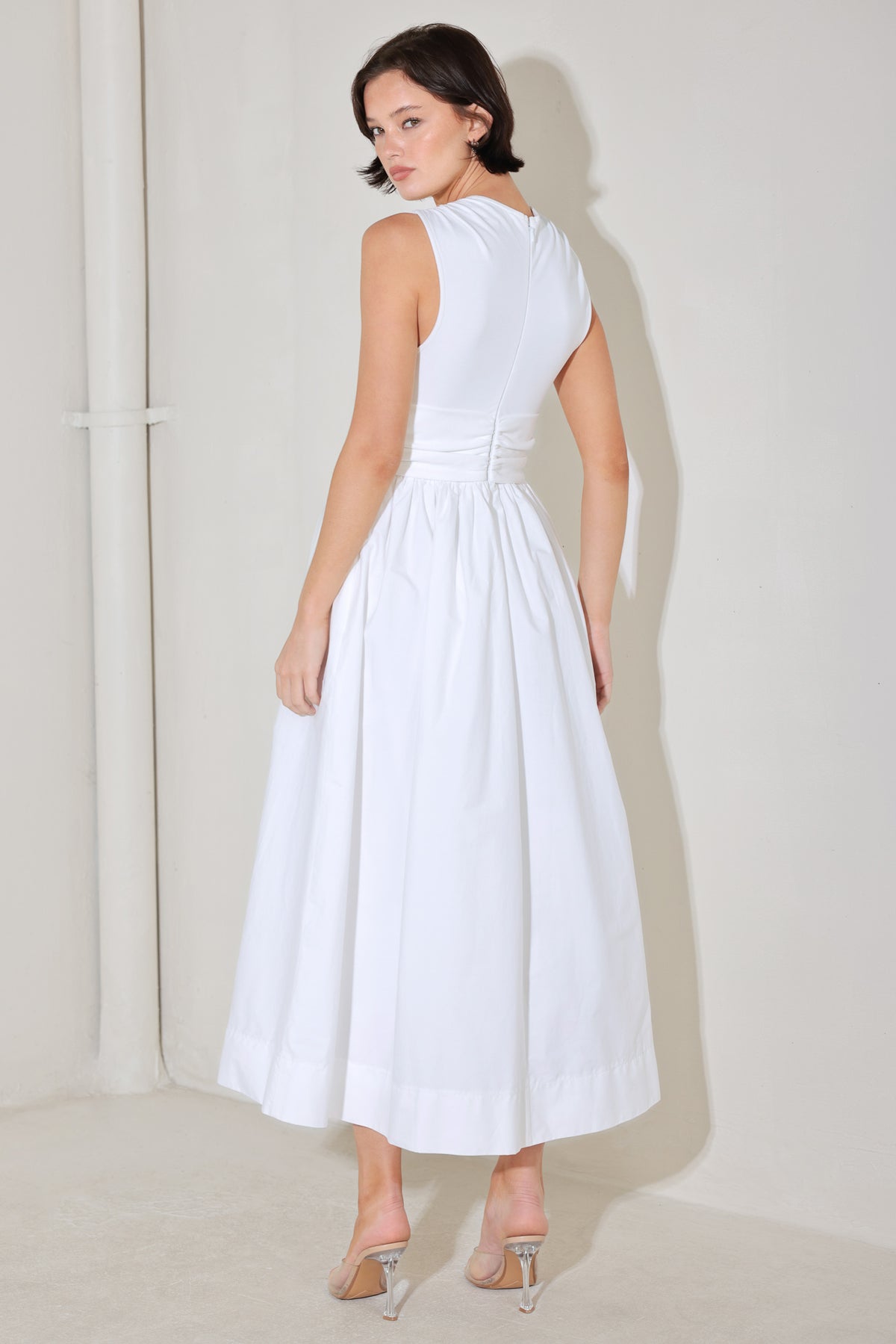 Wedding Dresses A Line Tea Length Short Bridal Wedding Dress Flying Tomato FD1924 Off White