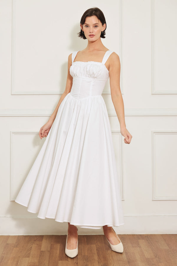 Bridal Short A Line Tea Length Wedding Dress Flying Tomato FD1984