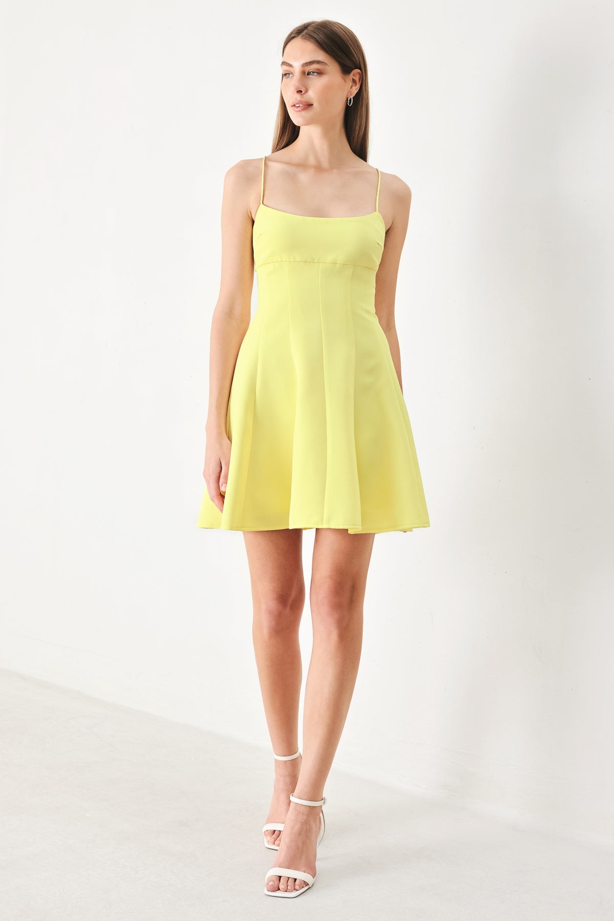 Square Mini Satin Cocktail A-Line Flying Tomato FD2032