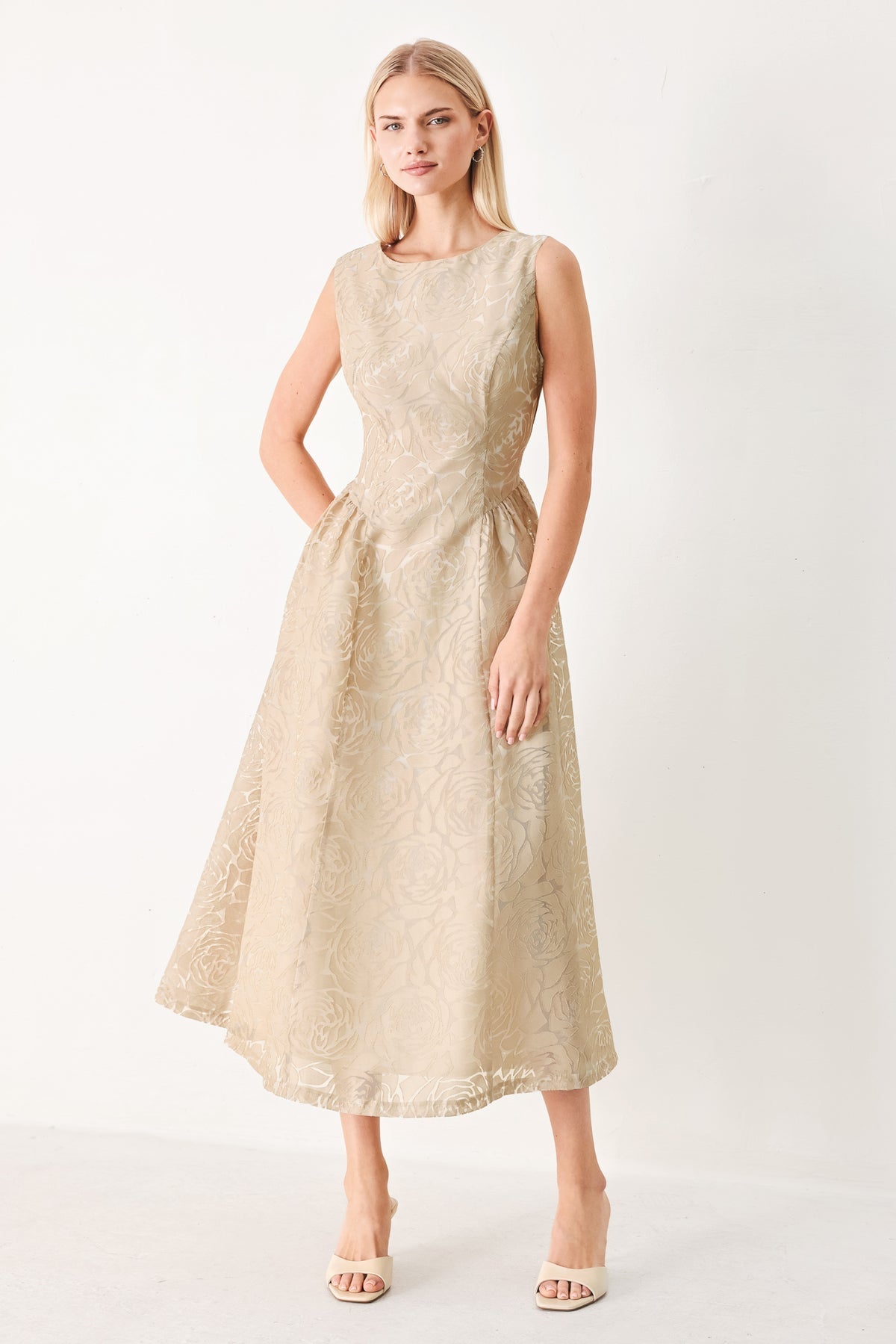 Jewel Tea-Length Lace Formal A-Line Flying Tomato FD2203
