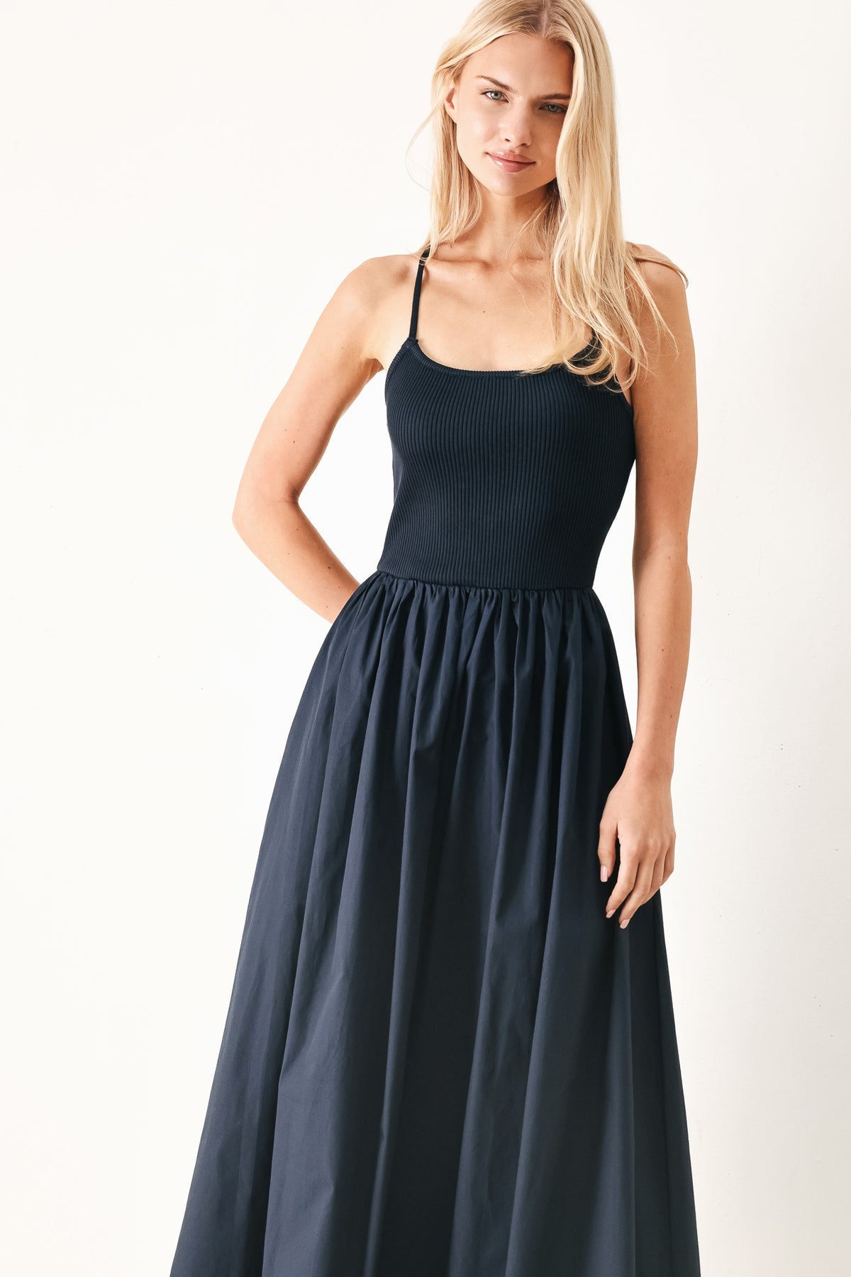 Scoop Midi Jersey Evening A-Line Flying Tomato FD2213