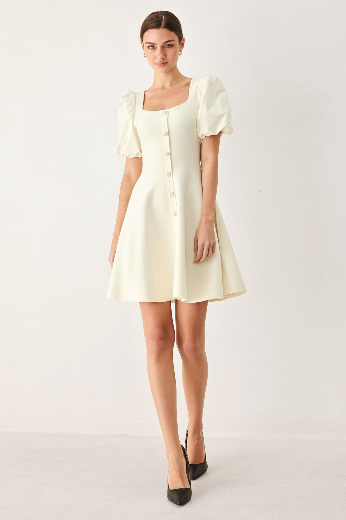 Square Mini/Short Scuba Occasion A-Line Flying Tomato FSW1512