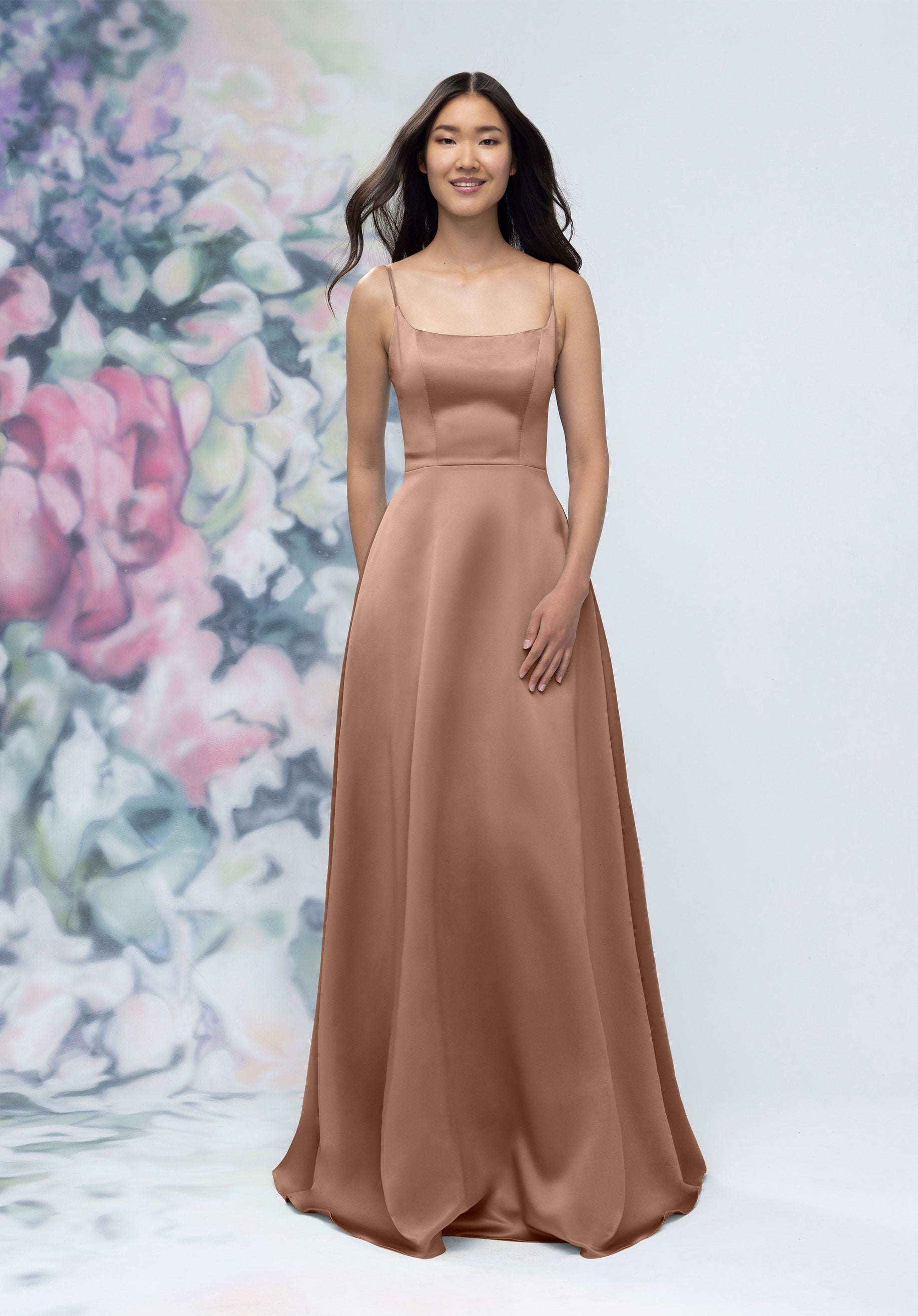 Formal Dresses Long Formal Dress Fawn-Satin-3030017-A Line