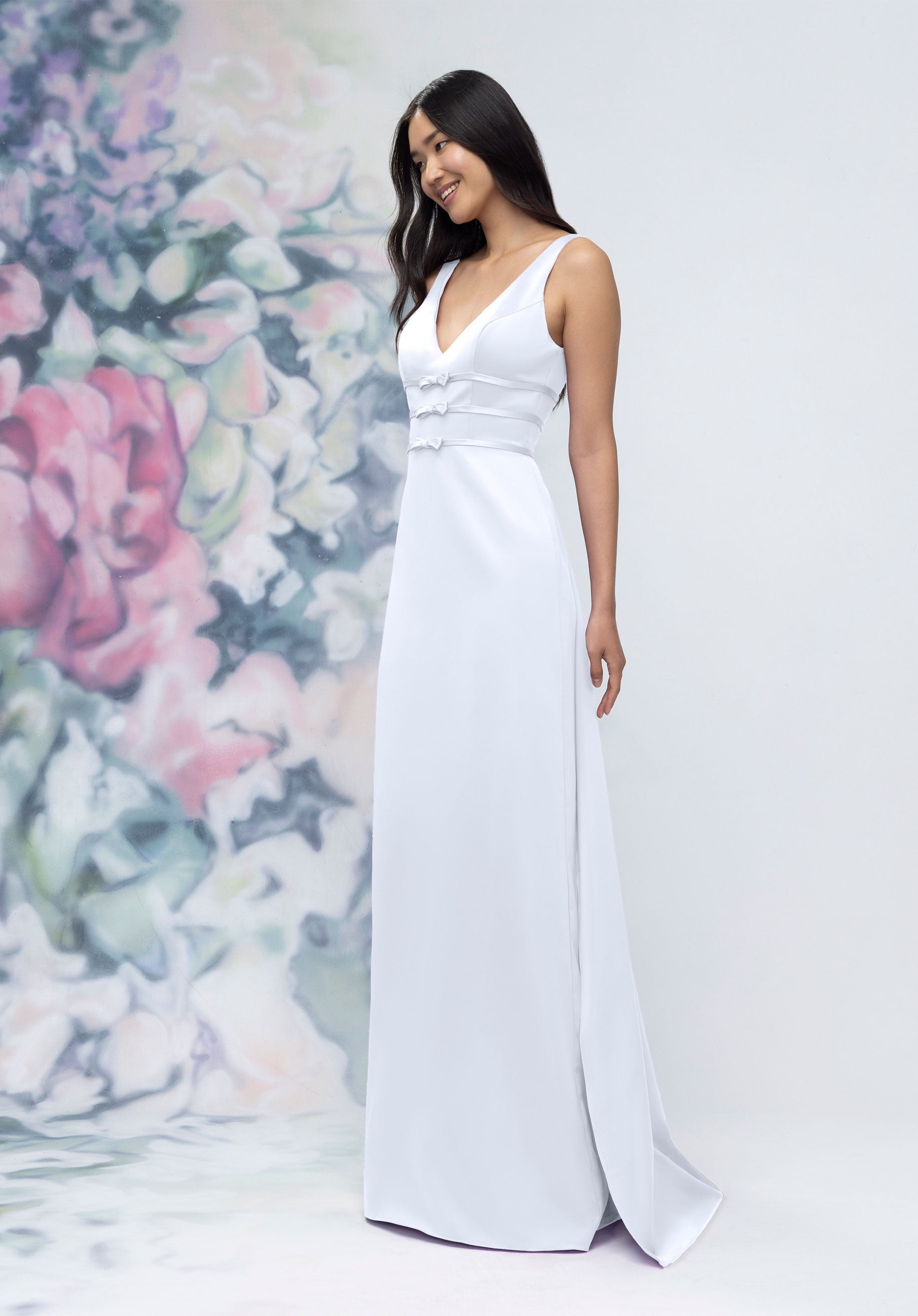 Formal Dresses Formal Slit Long Dress Fog-Satin-3030013-Train