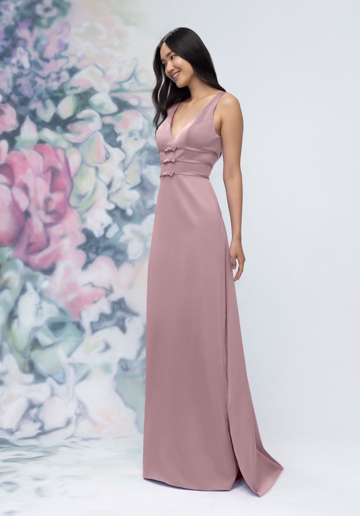 Formal Dresses Formal Slit Long Gown French Lilac-Satin-3030013-Train