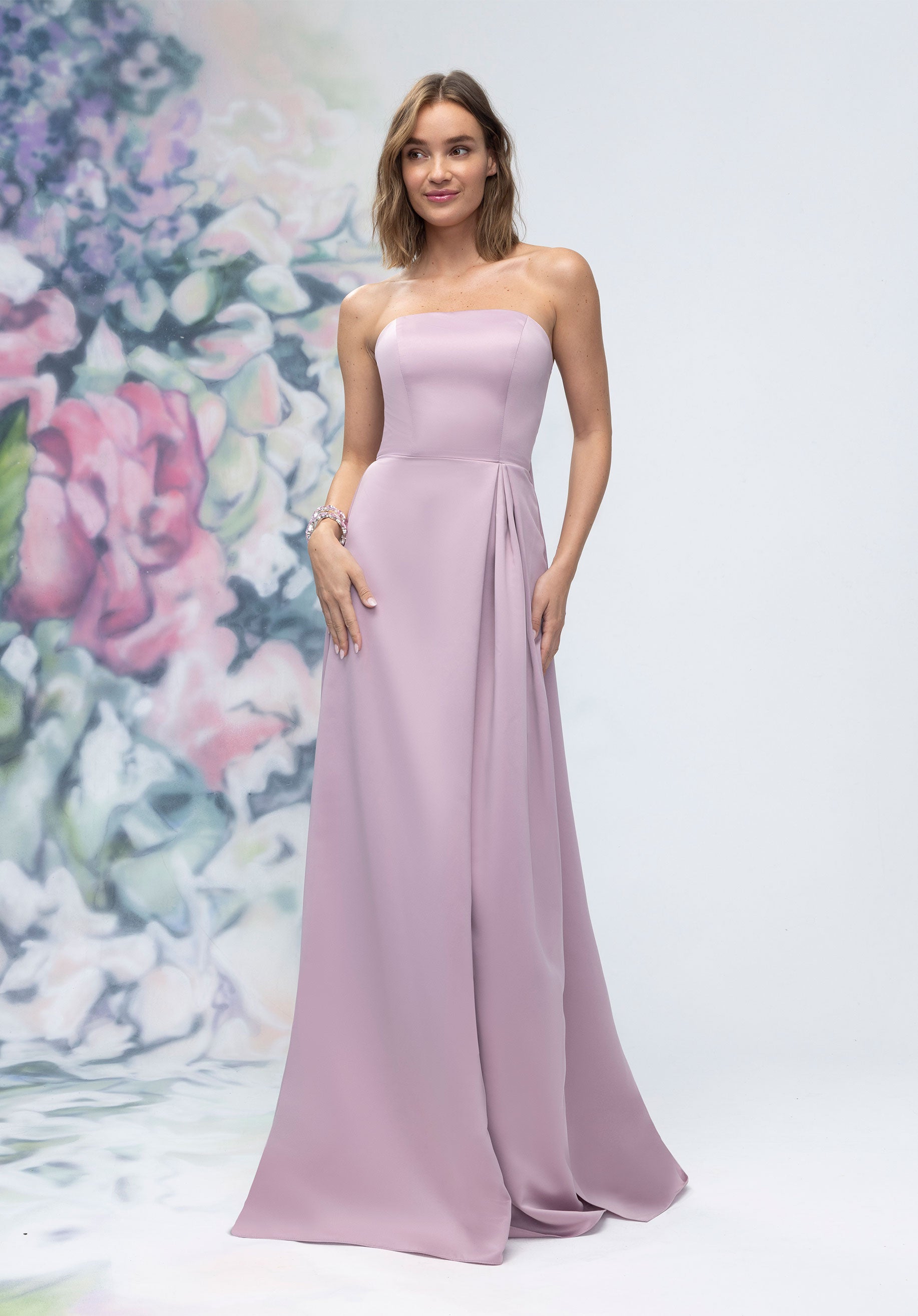 Formal Dresses Evening Formal Long Dress French Lilac-Satin-3030014-Pleated