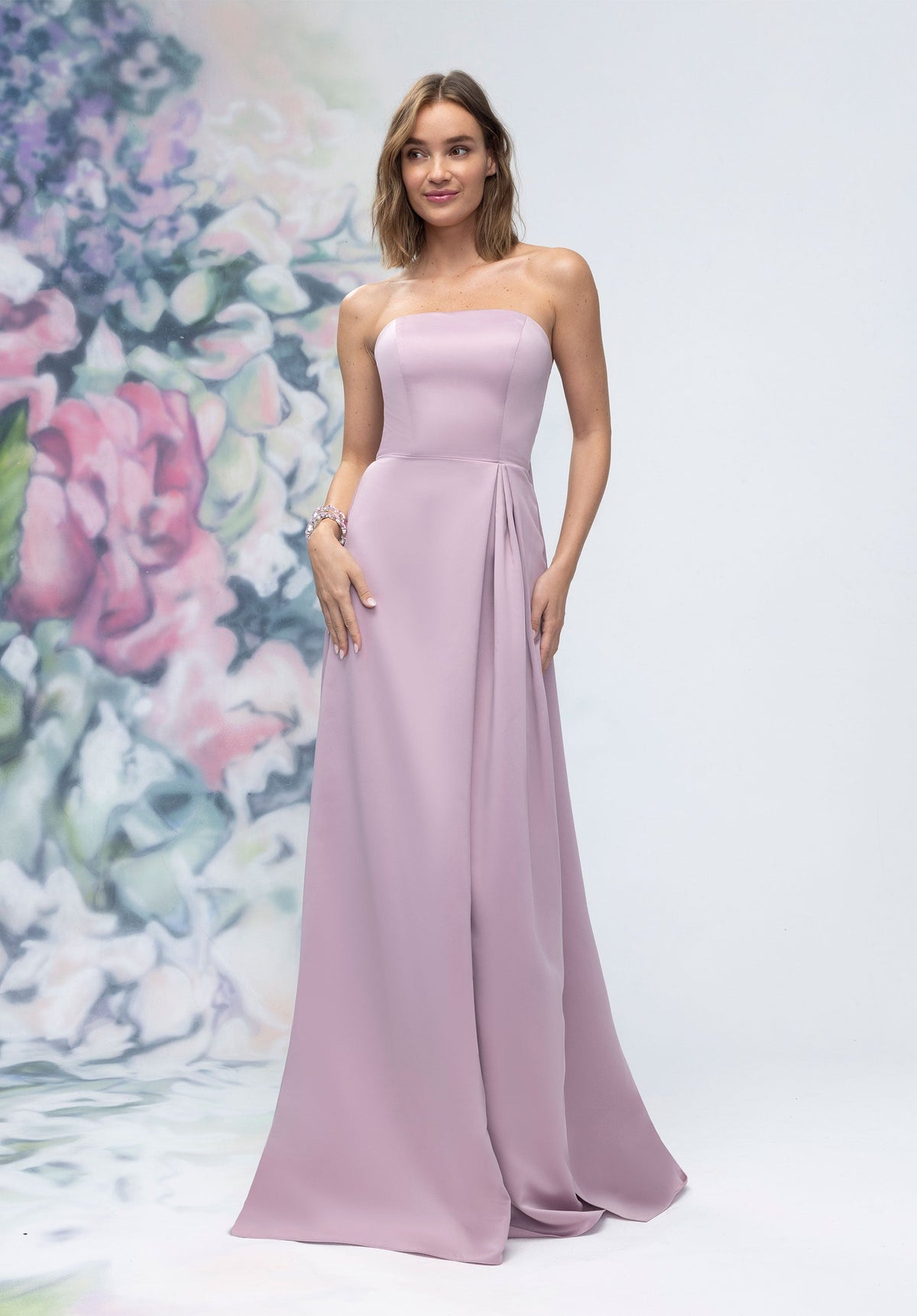 Formal Dresses Evening Formal Long Dress French Lilac-Satin-3030014-Pleated