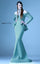 Formal Dresses Long Beaded Mermaid Layered Ruffle Formal Dress  Green