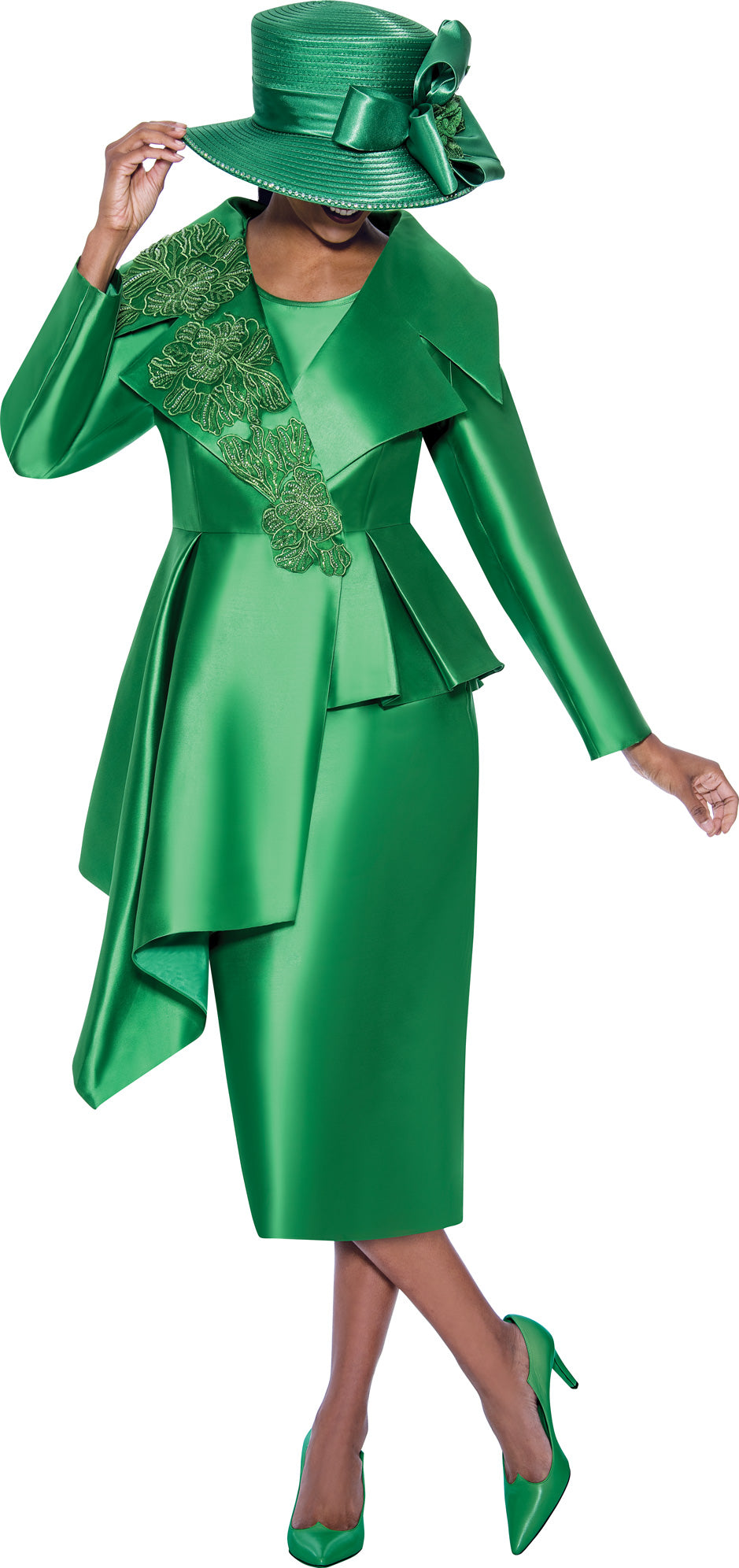Mother of the Bride Dresses Two Piece Long Sleeve Mother of the Bride Jacket Dress Emerald
