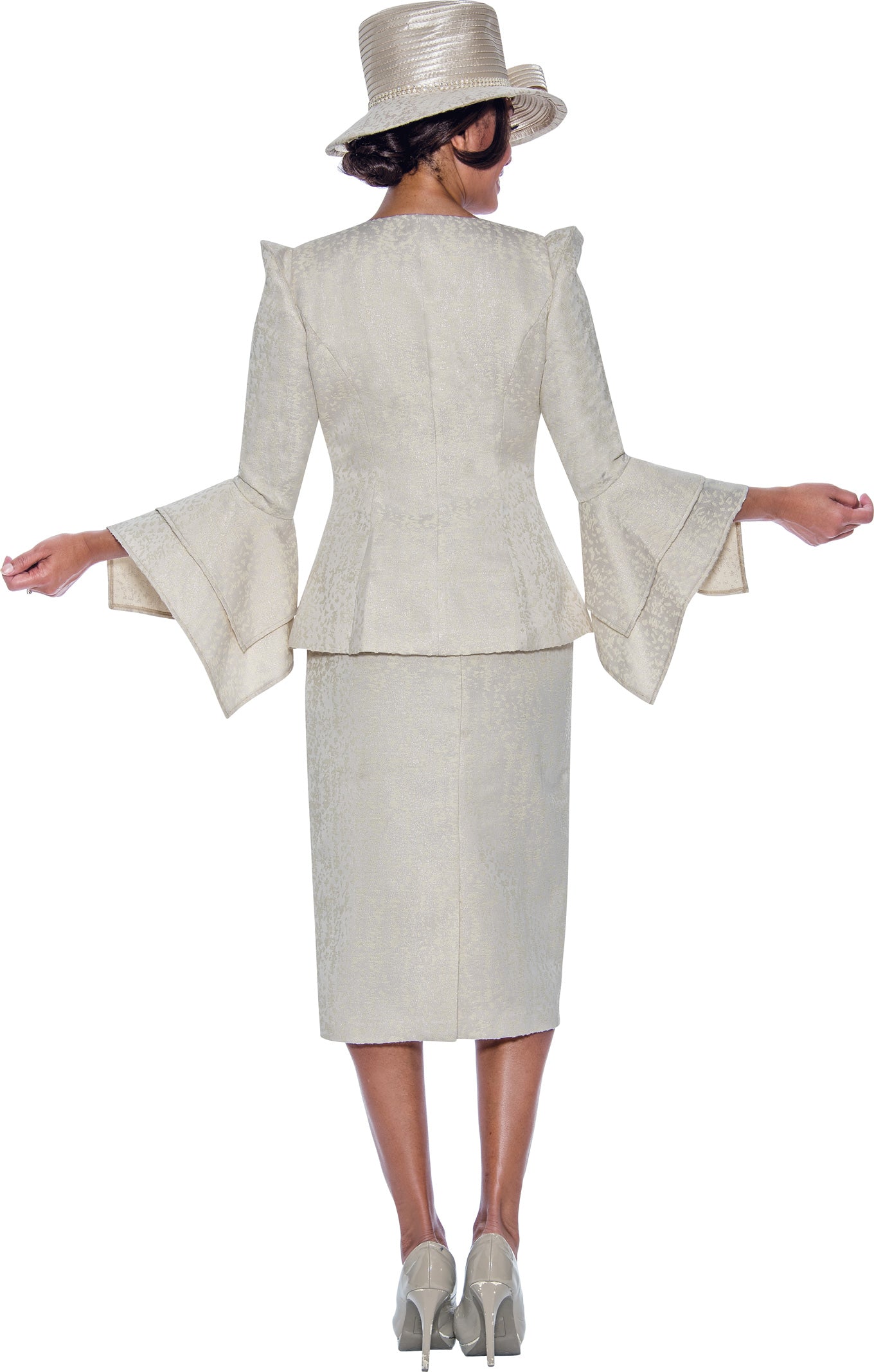 Divine Apparel G10163 Tea Length Mother of the Bride Long Sleeve Dress
