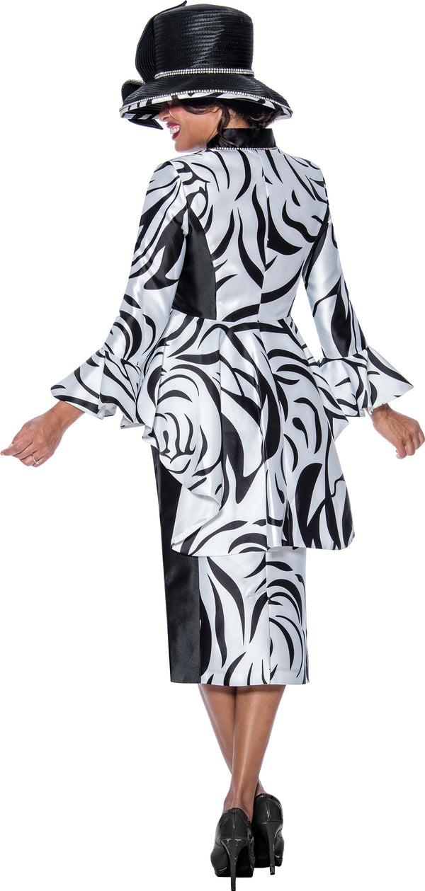 Divine Apparel G10202W Plus Size Formal Peplum Dress