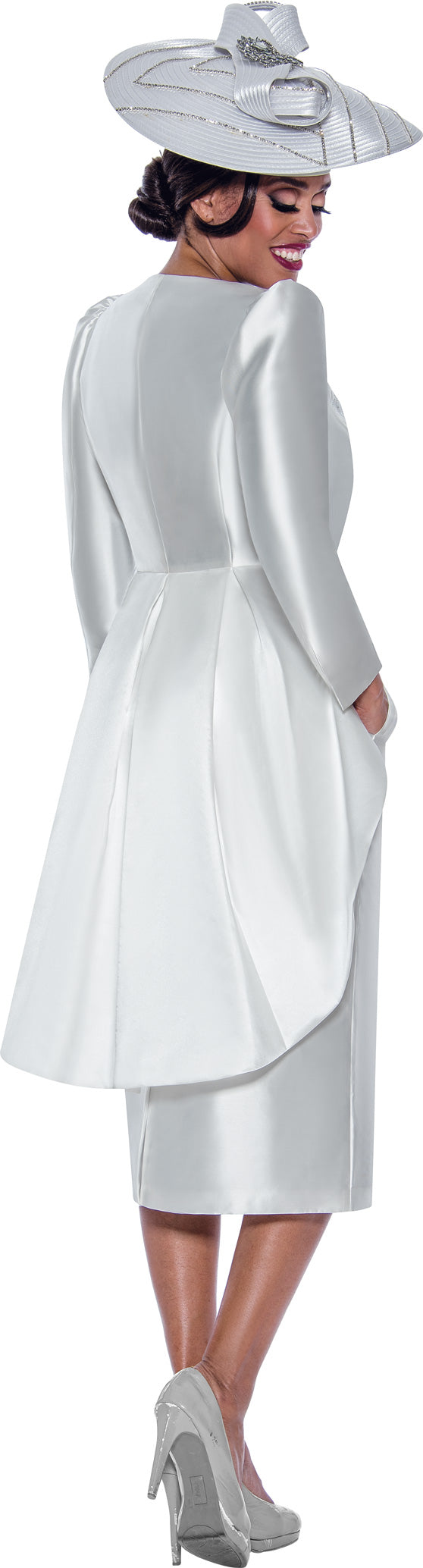 Mother of the Bride Dresses  Tea Length Long Sleeve Mother of the Bride Dress White
