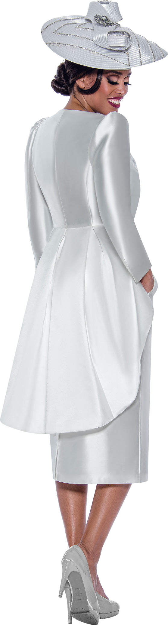 Divine Apparel G10212 Tea Length Long Sleeve Mother of the Bride Dress