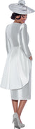 Plus Size Plus Size Tea Length Long Sleeve Mother of the Bride Dress White