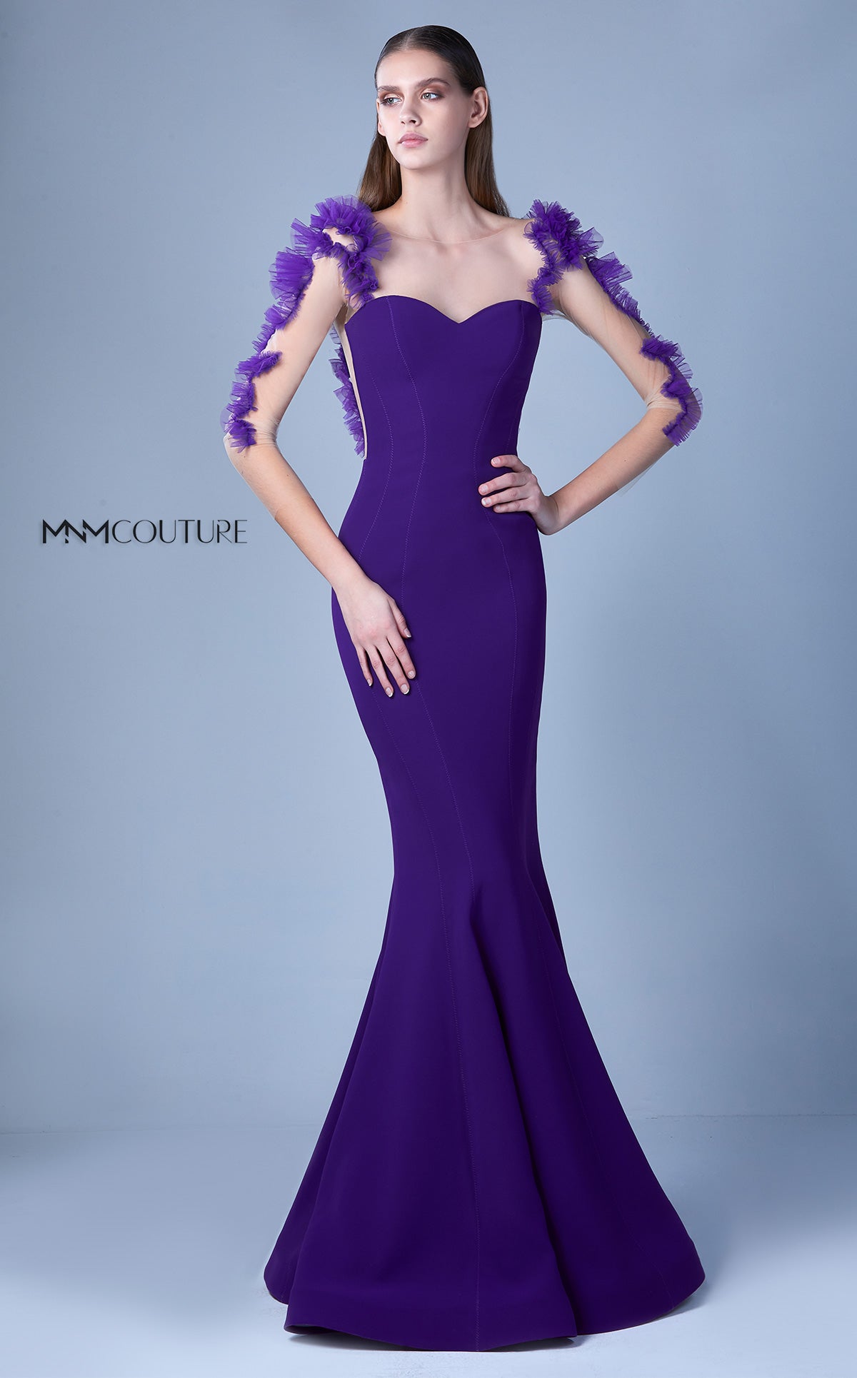 Sweetheart Floor-Length Tulle Formal Mermaid MNM Couture G1094