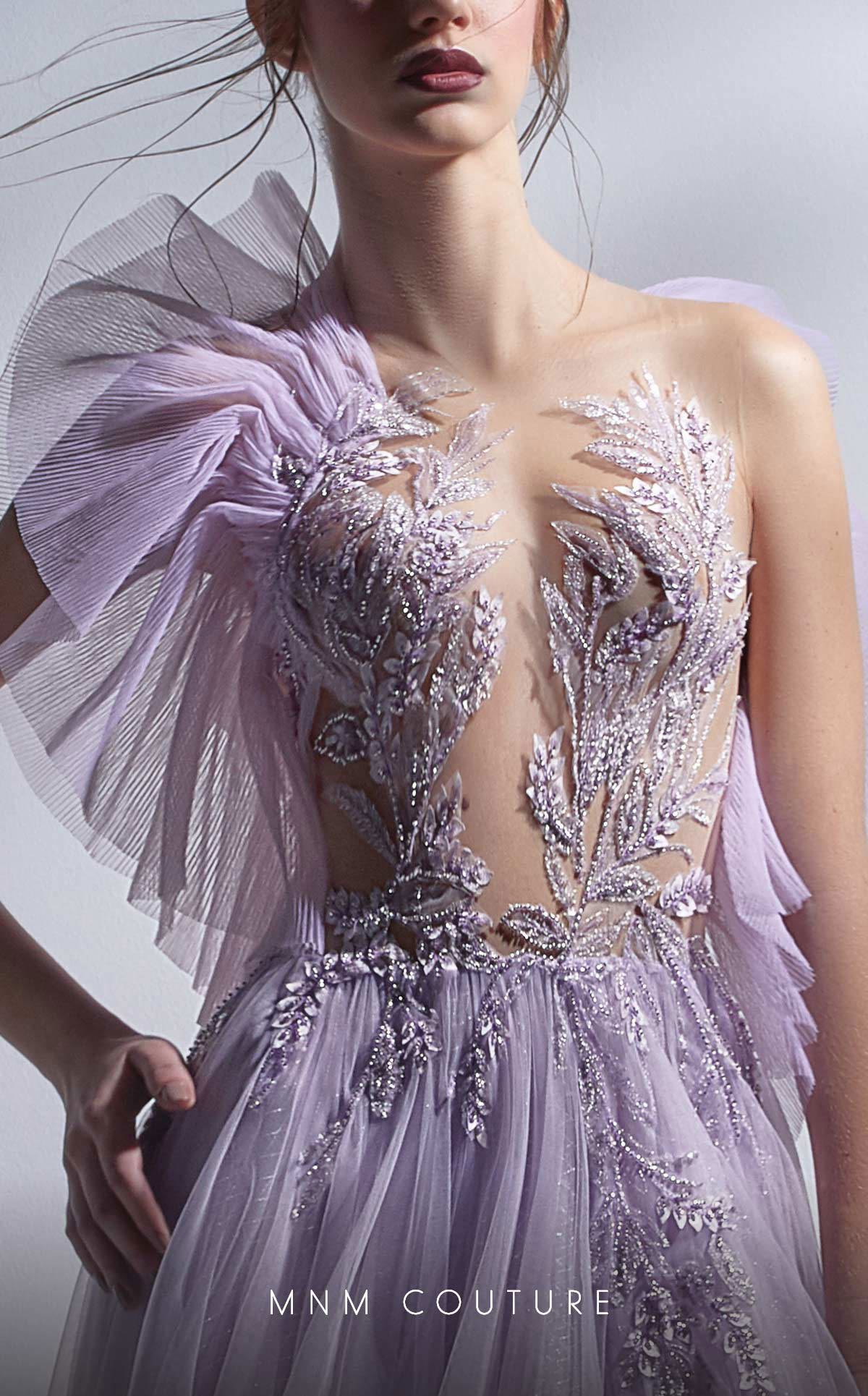 MNM Couture G1284 Long Beaded Applique Formal A Line Prom Dress
