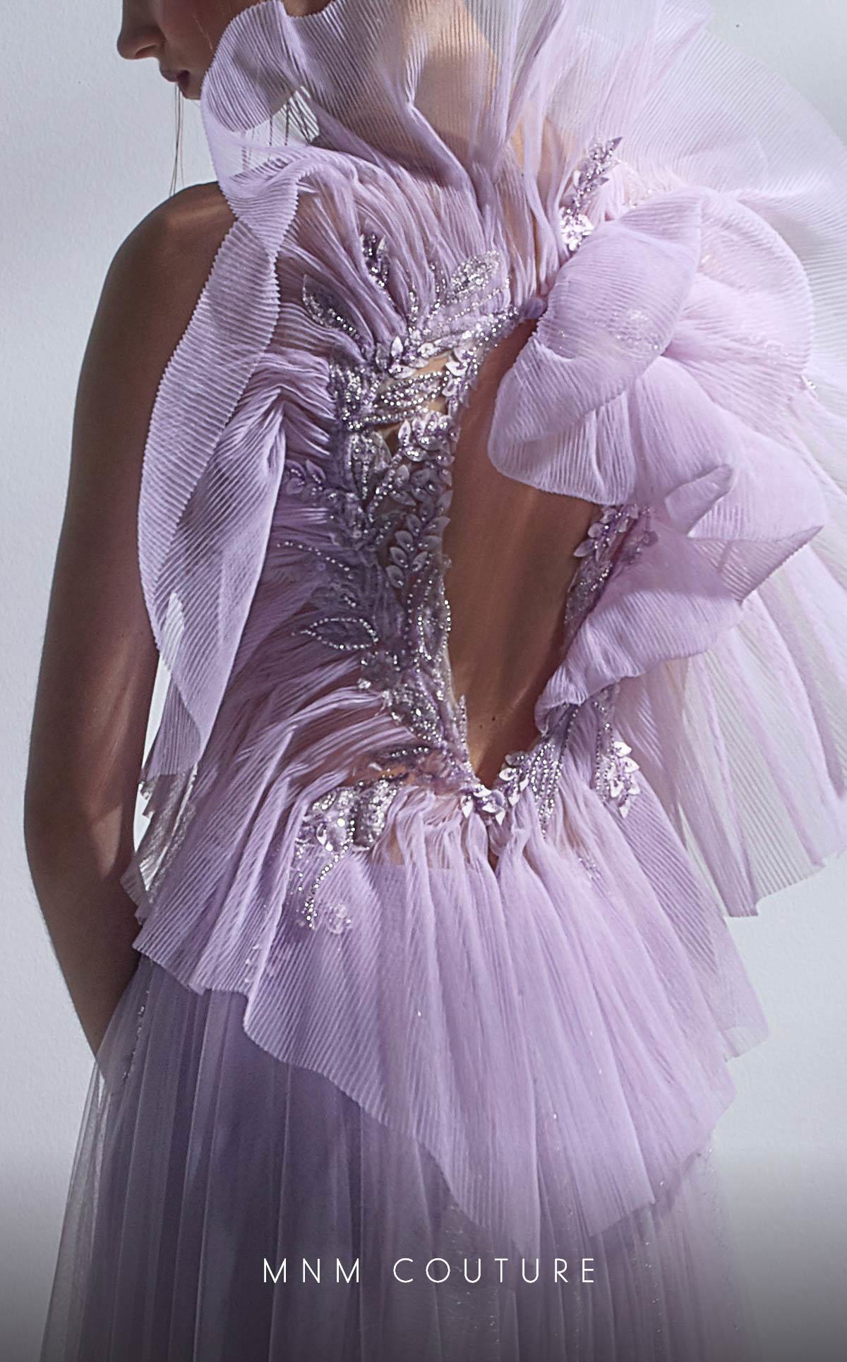 MNM Couture G1284 Long Beaded Applique Formal A Line Prom Dress