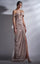 Prom Dresses Prom Long Beaded Sequin Slit Formal Dress Nude/Black