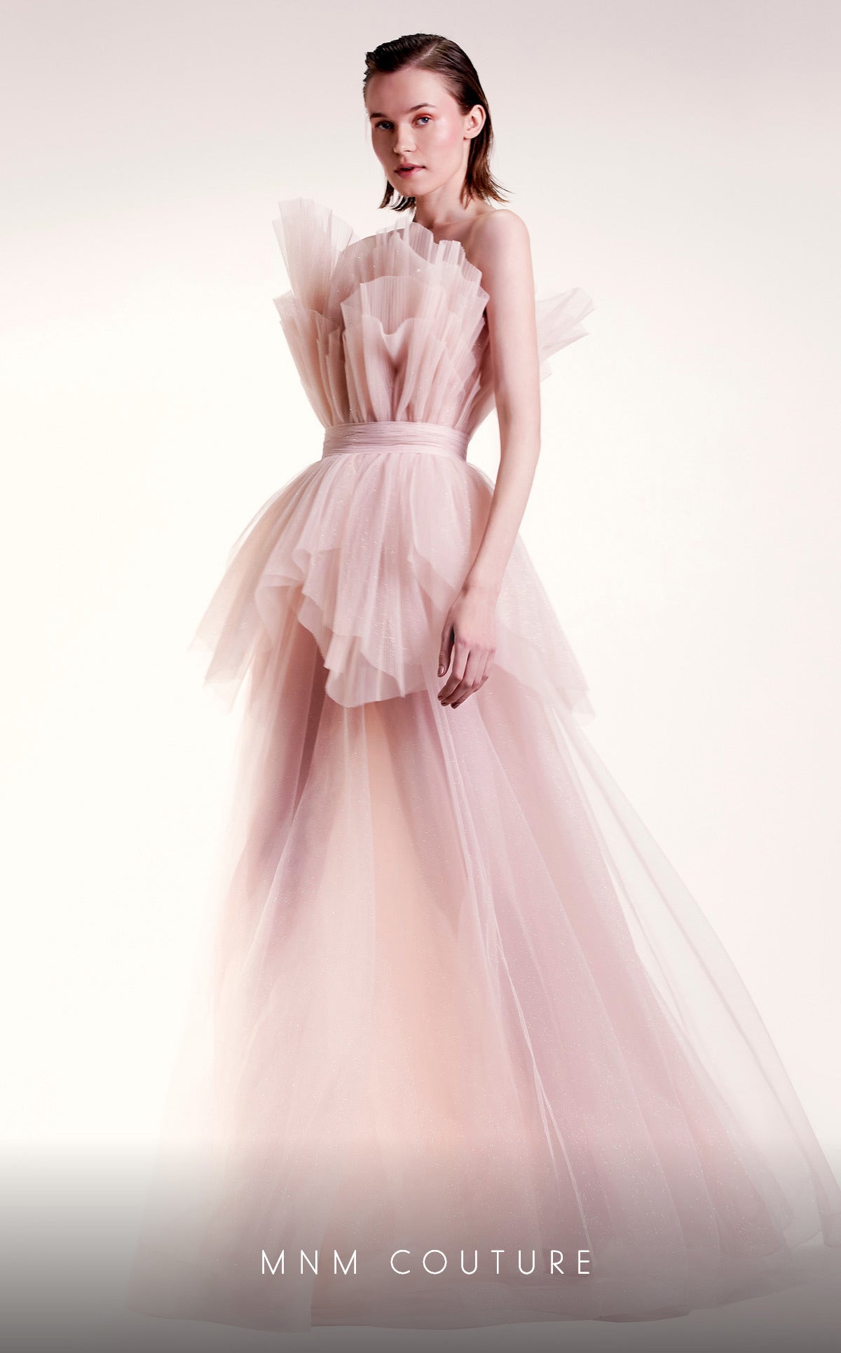 MNM Couture G1435 Formal Long A Line Evening Dress