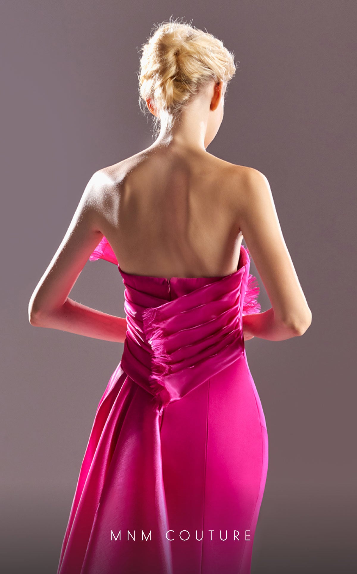 MNM Couture G1500 Fitted Long Slit Formal Evening Dress