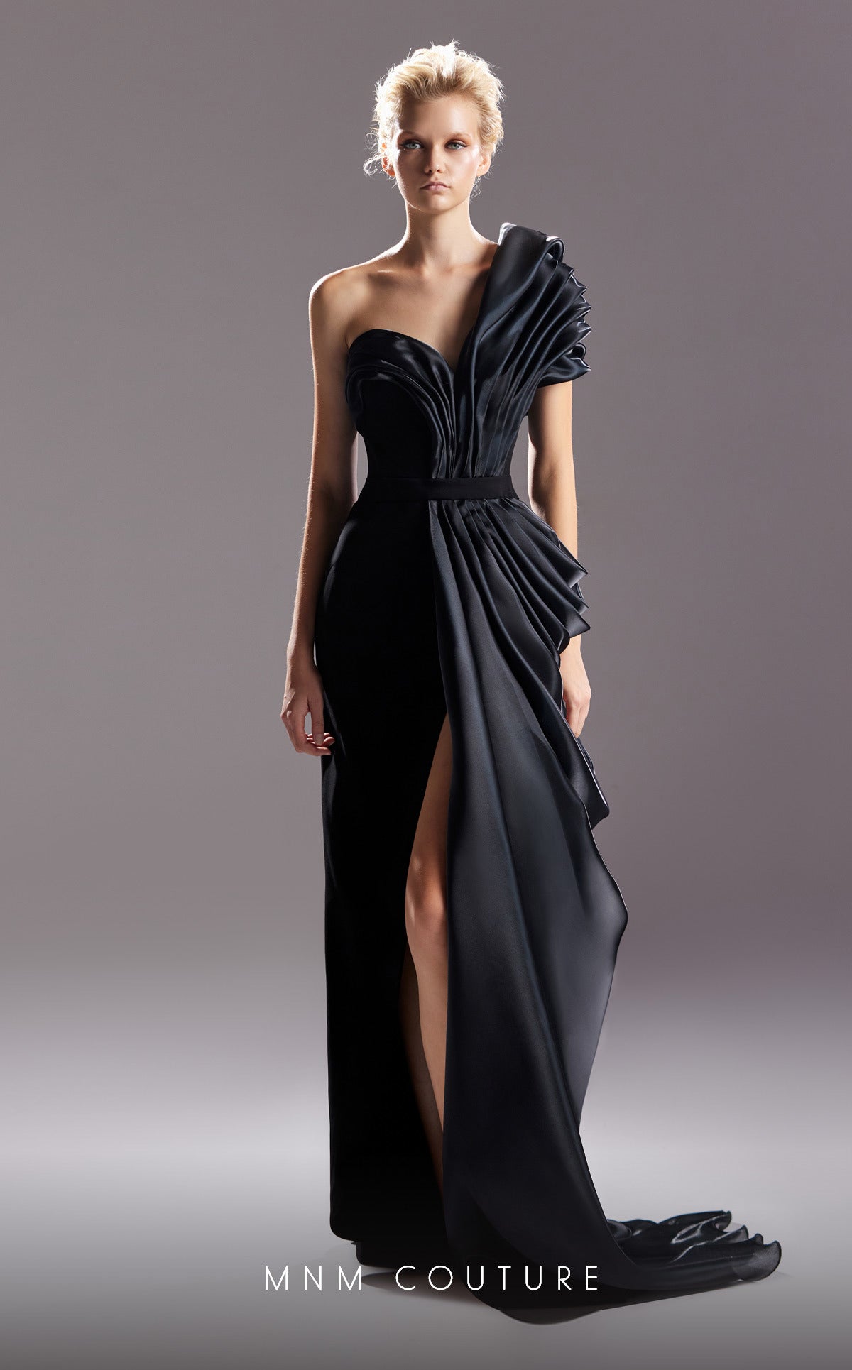 MNM Couture G1507 Long Formal Slit  Evening Dress