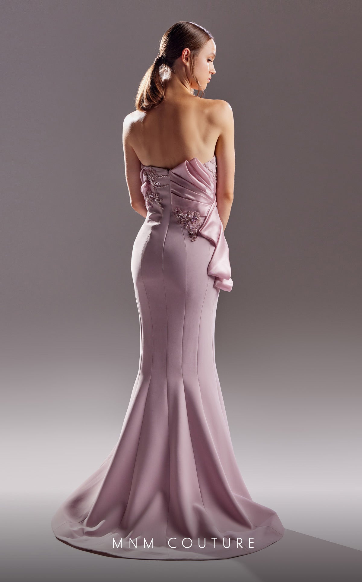 MNM Couture G1513 Long Formal Fitted Mermaid Evening Dress