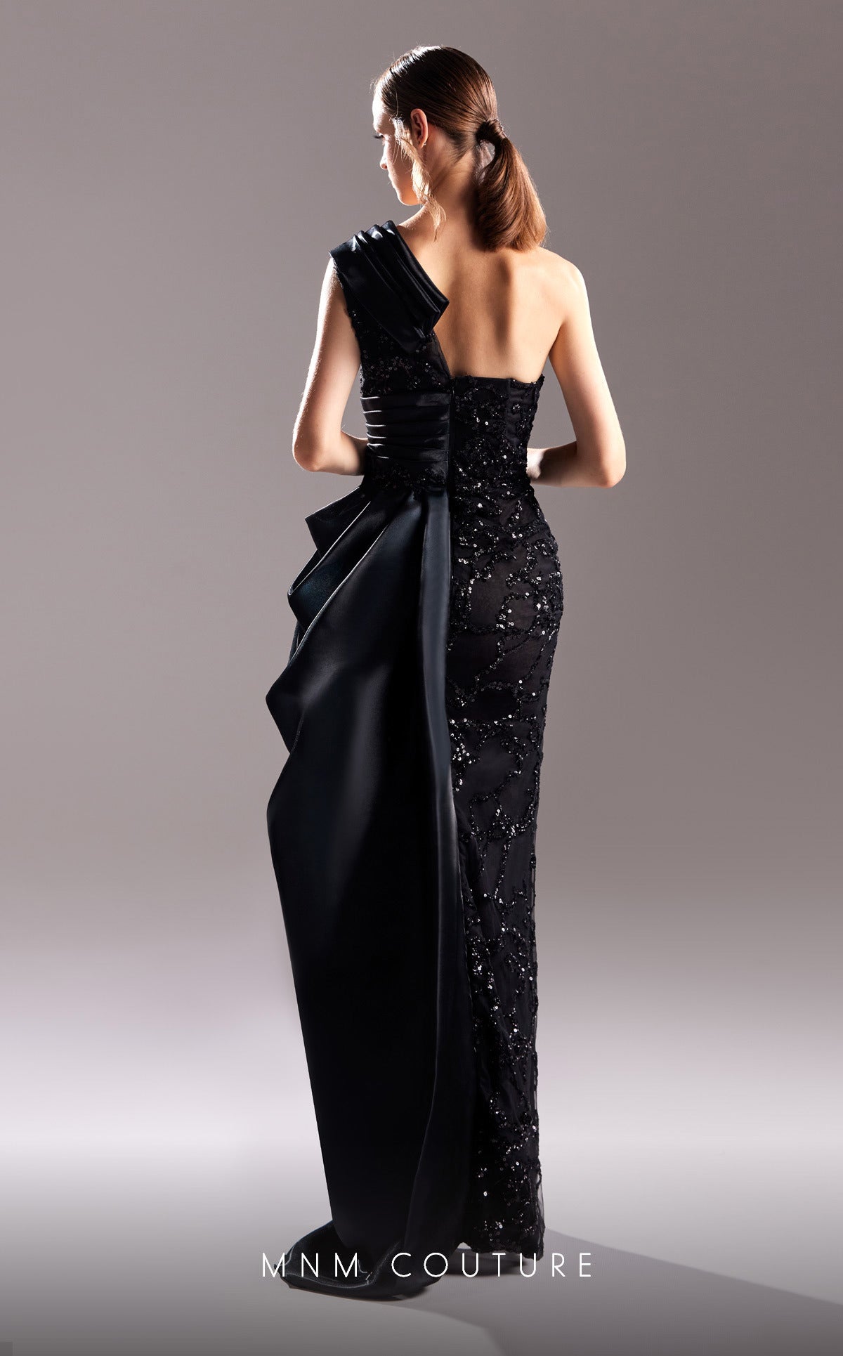 MNM Couture G1527 Fitted Long Sequin Formal Evening Dress