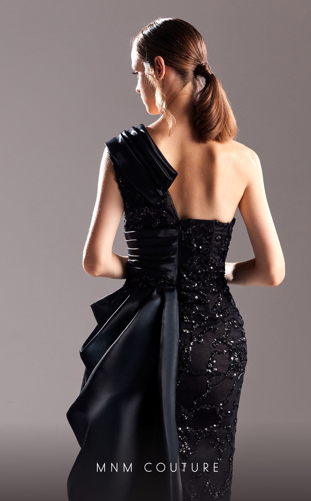 MNM Couture G1527 Fitted Long Sequin Formal Evening Dress