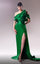 Formal Dresses Long Evening Pleated Slit Formal Dress  Green