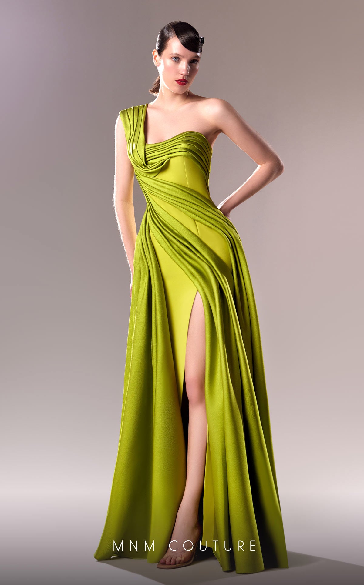 MNM Couture G1606 Long Formal Mermaid Evening Slit Dress