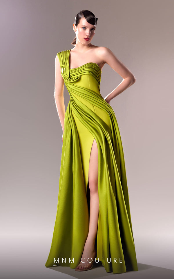 MNM Couture G1606 Long Formal Mermaid Evening Slit Dress