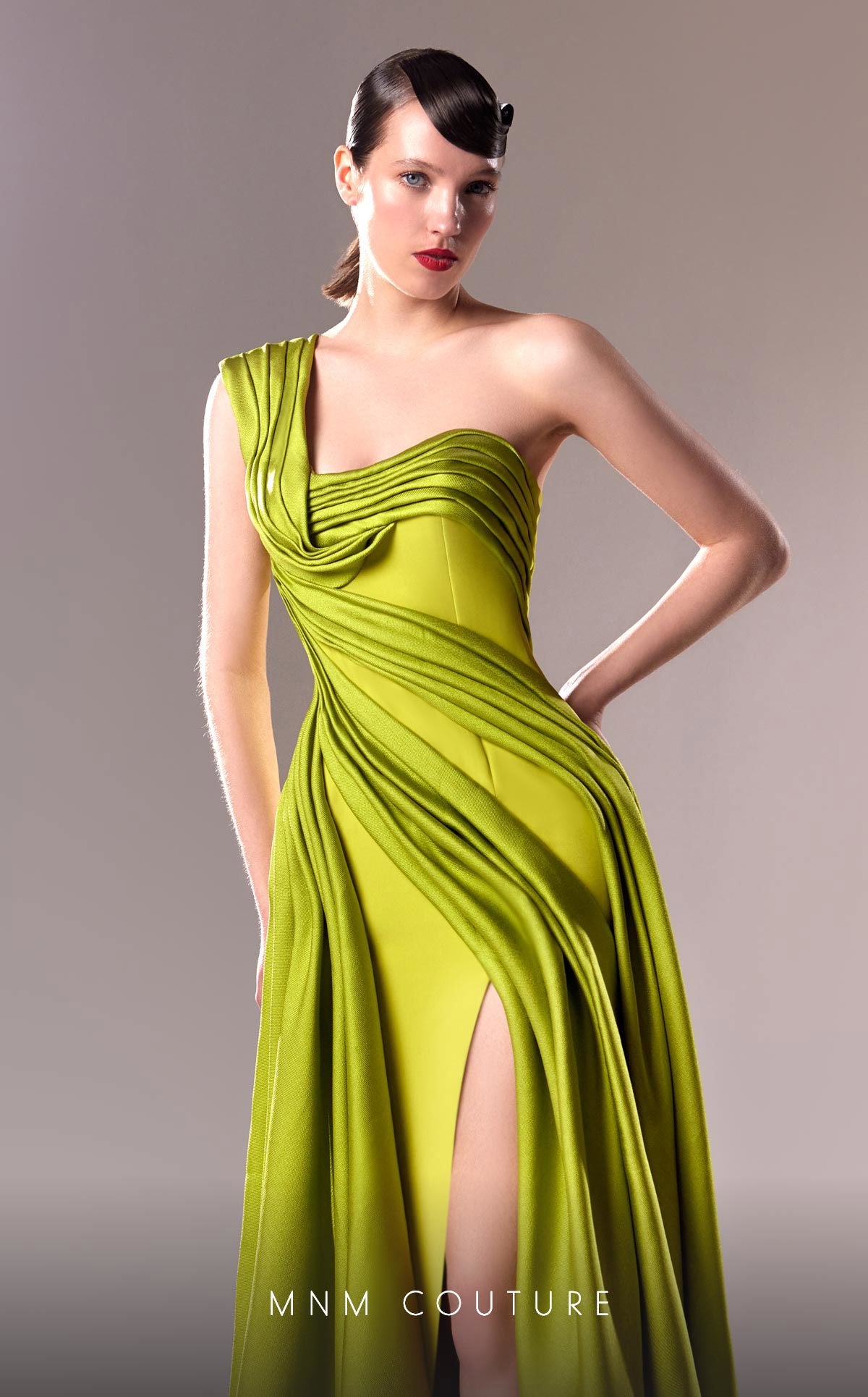 MNM Couture G1606 Long Formal Mermaid Evening Slit Dress