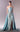 Formal Dresses Fitted Long Beaded Overskirt Slit Formal Dress  Blue