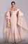 Formal Dresses Mermaid Formal Long Evening Ruffled Cape Dress Salmon