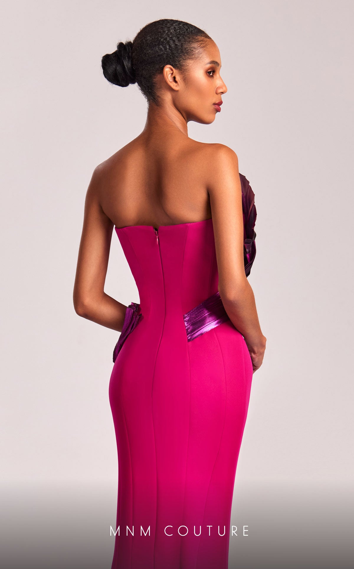 Formal Dresses Long Mermaid Metallic Formal Prom Dress Fuchsia