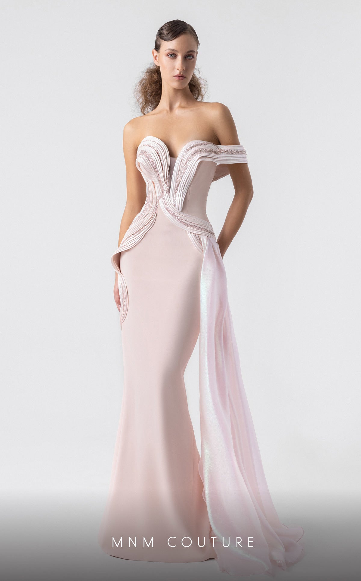 Prom Dresses Lace Fitted Formal Long Prom Dress Pink