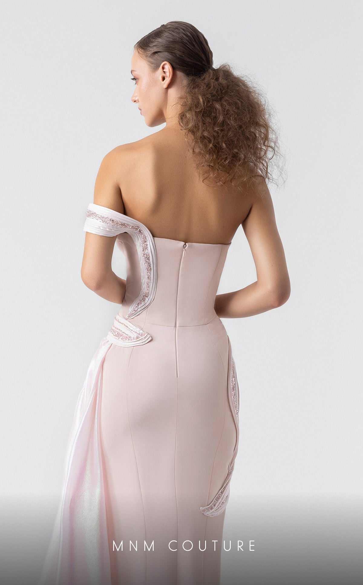 Prom Dresses Lace Fitted Formal Long Prom Dress Pink