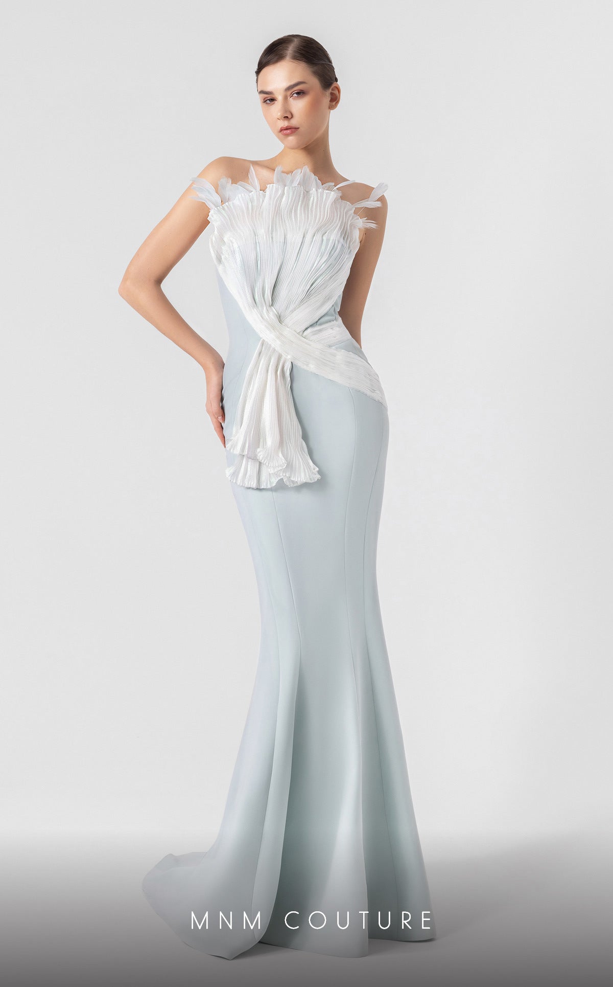 Formal Dresses Long Prom Mermaid Formal Dress MNM Couture G1904 Blue