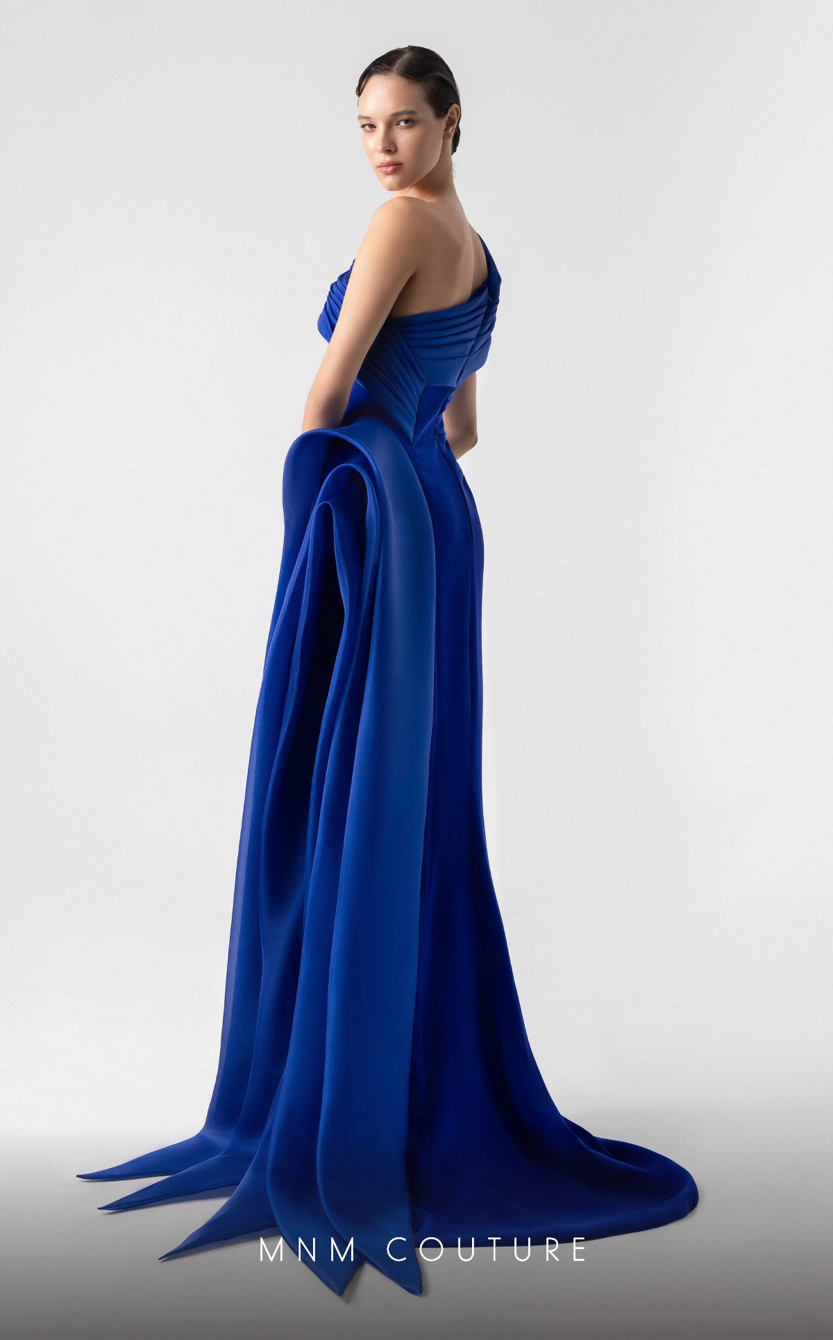Formal Dresses Long Prom Formal Fitted Slit Evening Dress MNM Couture G1941 Royal Blue