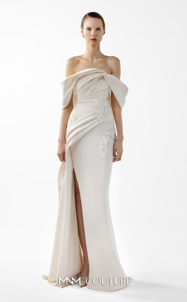 Long Formal Prom Slit Dress MNM Couture G2007
