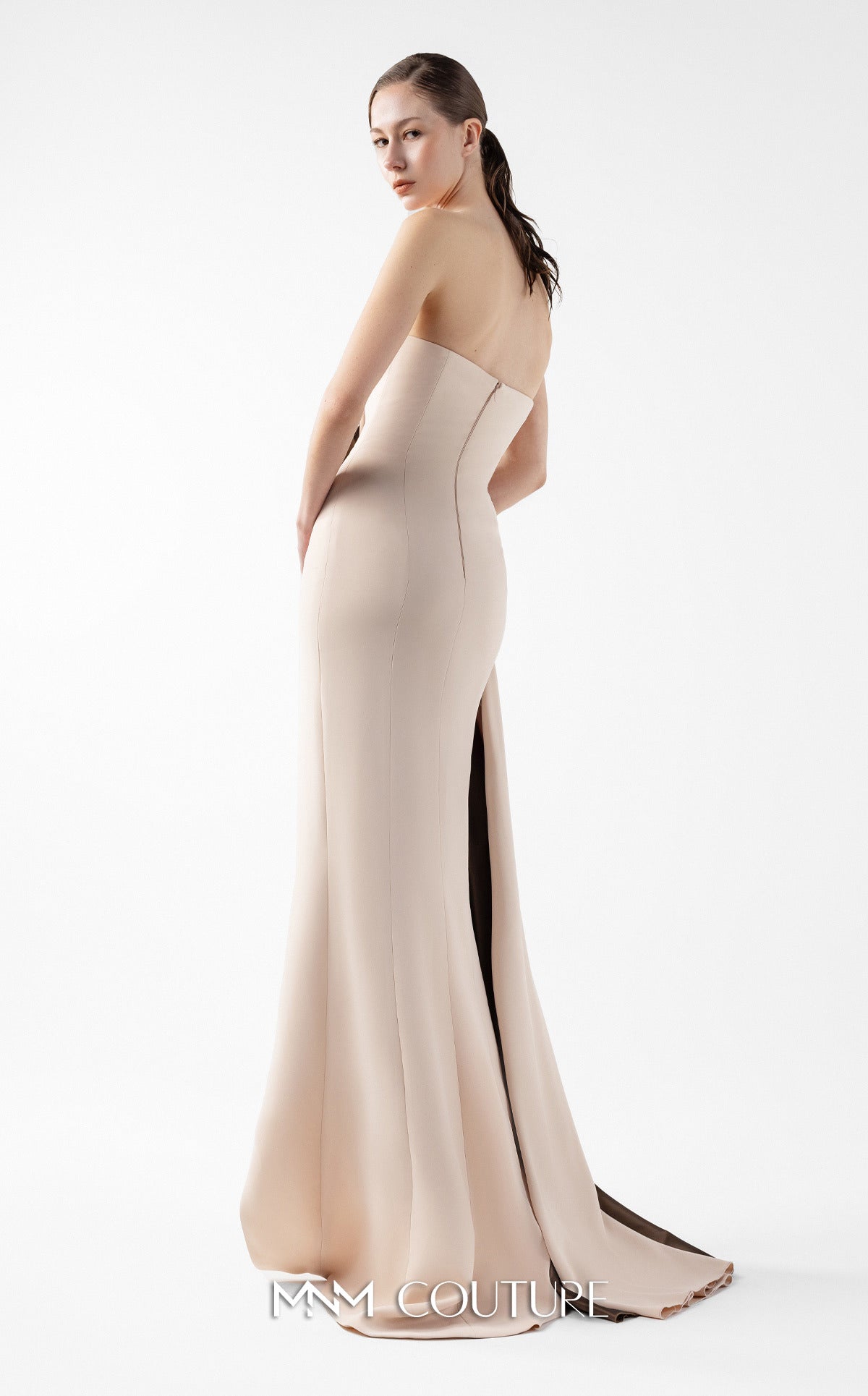 Prom Dresses Evening Long Formal Prom Dress MNM Couture G2011 Brown/Beige