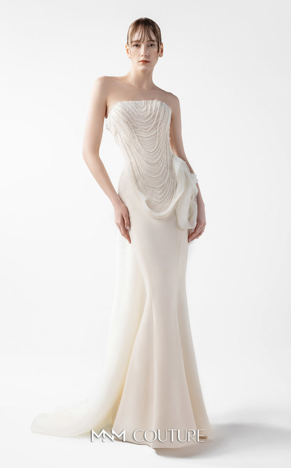 Long Mermaid Lace Formal Prom Dress MNM Couture G2015
