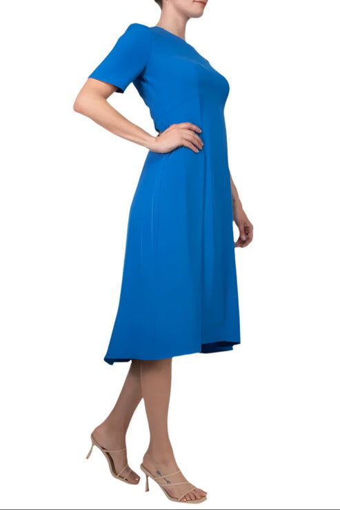 Maggy London G5121M Pleated High Low Cocktail Dress