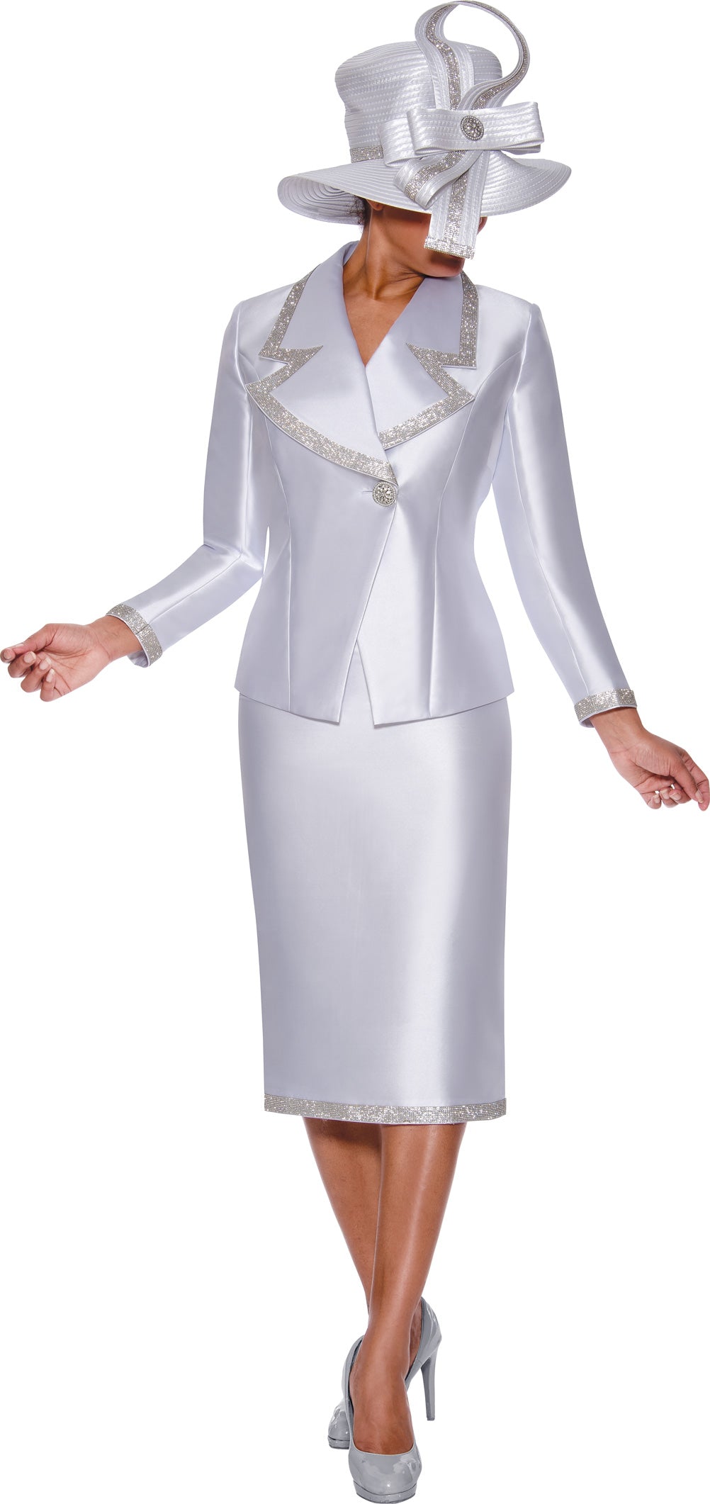 Mother of the Bride Dresses Two Piece Plus Size Mother of the Bride Jacket Skirt Set White