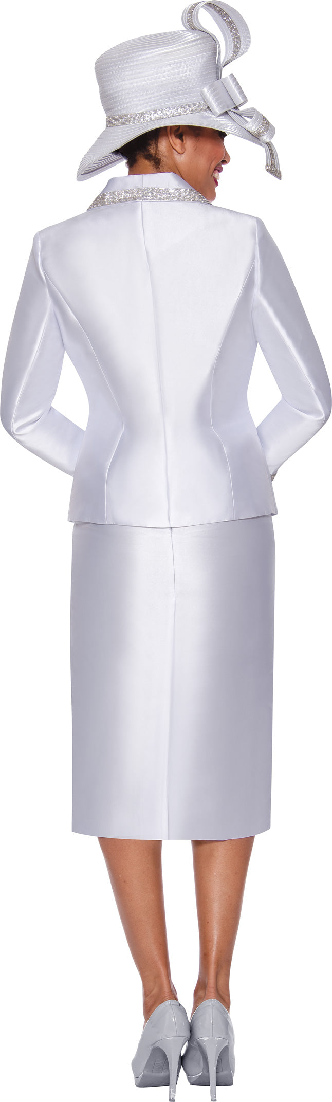 Mother of the Bride Dresses Two Piece Mother of the Bride Jacket Skirt Set White