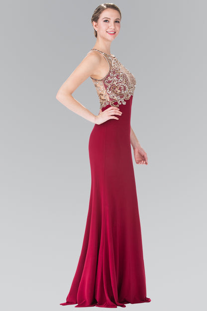 Prom Long Dress Evening Party Gown - The Dress Outlet Elizabeth K Burgundy