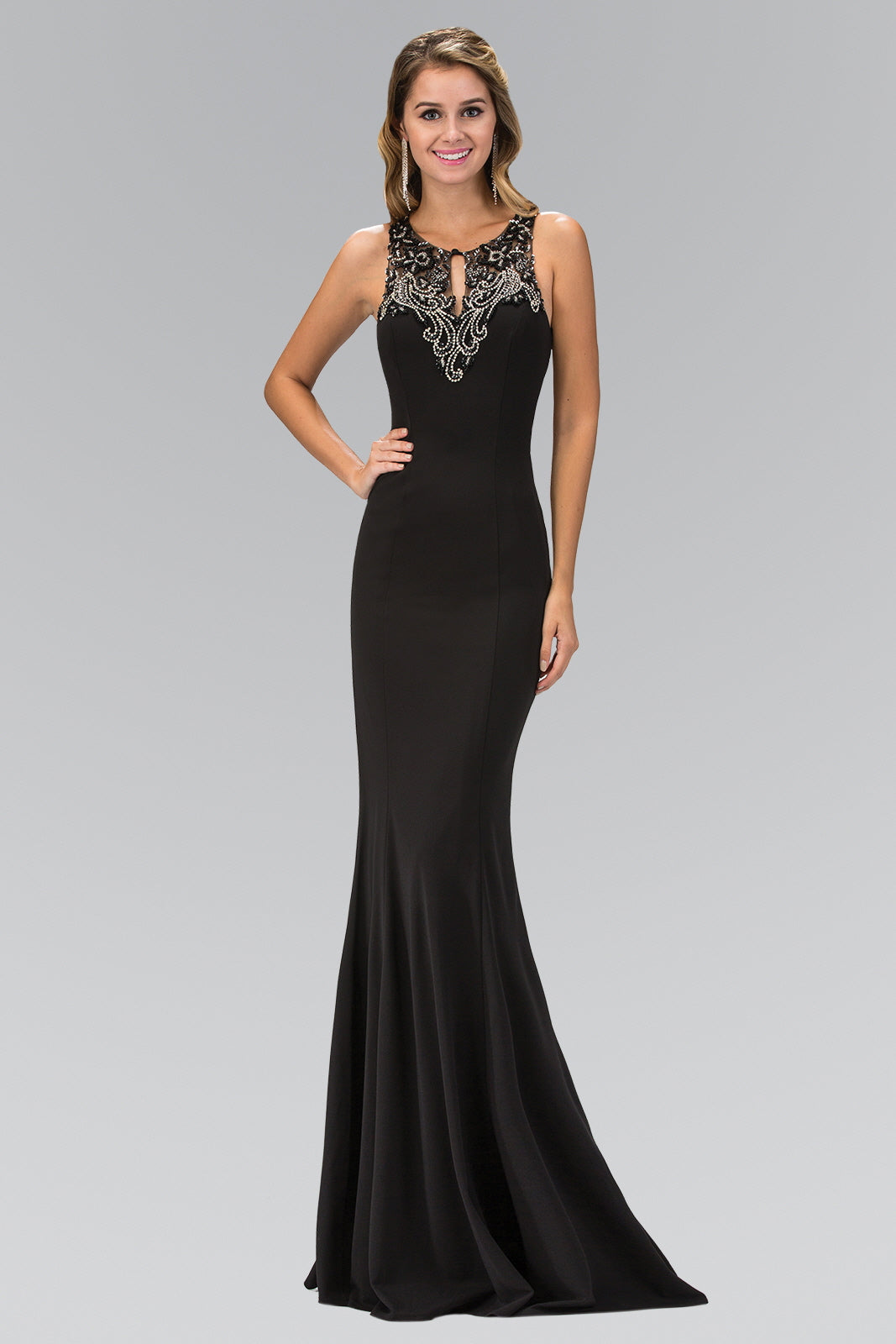 Prom Long Dress formal Evening Gown - The Dress Outlet Elizabeth K Black