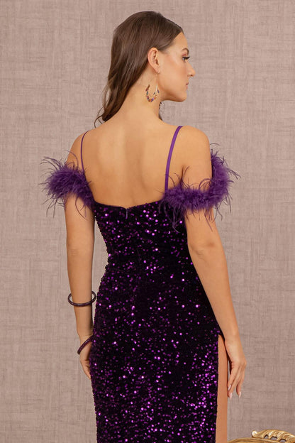 Prom Dresses Prom Long Velvet Mermaid Dress Purple